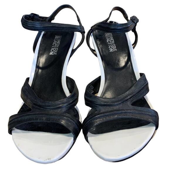 Kenneth Cole reaction Yes Code LE shoes kitten heel leather uppers size 7 - Picture 1 of 7